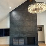 Steel Fireplace with Rivets