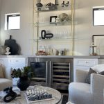 Tall Counter Brass and Glass Bistro