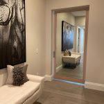 Wood Veneer Door with Mirror