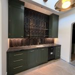 Wall Brass and Glass Shelves