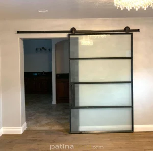 sandblasted warehouse style barn door
