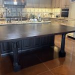 Large Kitchen Table Extended from Island