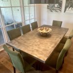 8 Person Zinc Dining Table